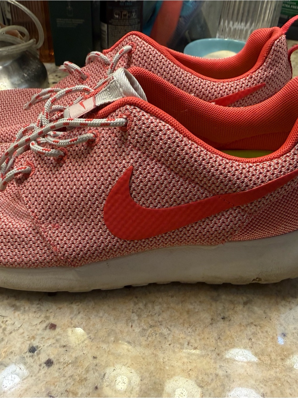 Nike Coral Knit Running Shoes with White Soles
